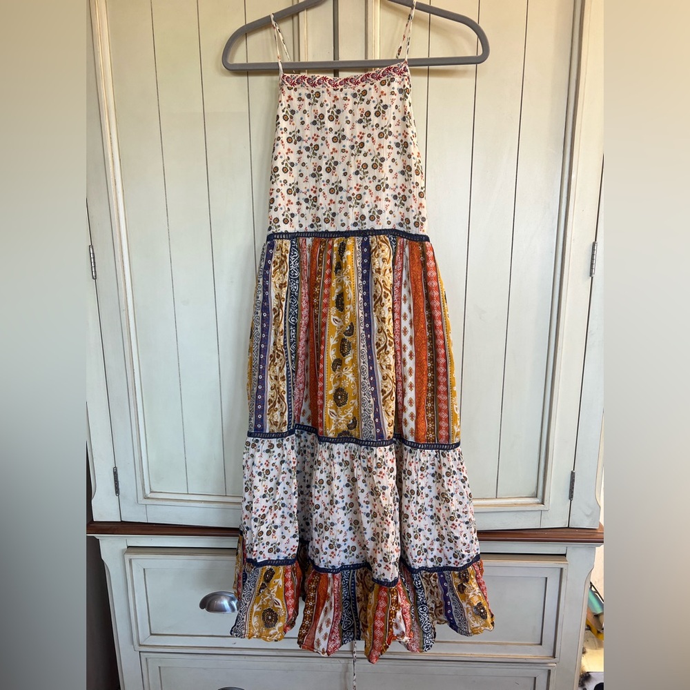 Band of the Free bohemian hippie midi sundress.  XS Lined. Stunning!